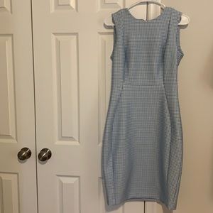 Calvin Klein Women’s Gingham Knee Length, Sleeveless Dress